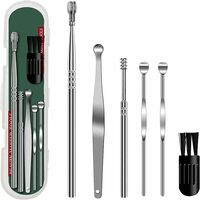 ECOSMOS Ear Wax Cleaner - Resuable Ear Cleaner Tool Set with Storage Box 