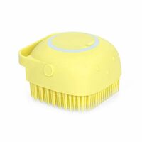 ECOSMOS Multi-Colors Silicone Bath Body Brush Shower Scrubber, Mud & Dirt Remover with Shower Gel Dispenser Soft Massager Kitchen Tool