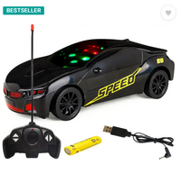 CADDLE & TOES Famous Car Remote Control 3D with LED Lights, Chargeable  (Black)