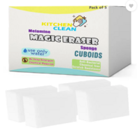MiBi Kitchen Clean Magic Eraser Cuboid Wall Stain Lime Scale Hard Water Stain Remover Scrub Sponge  
