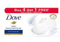 Dove Cream Beauty Bathing Bar 125 g (Buy 4 Get 1 Free)