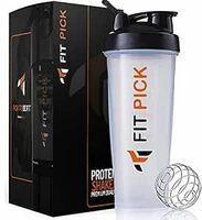 FIT PICK Plastic Gym Pro Spider Shaker Bottle 500 MI With Storage Compartment, 100% Leak Proof Guarantee, Gym Bottle For Protein Shake Pre Workout Bcaas, BPA Free Material Shaker (Matte White)