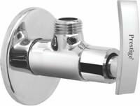 Prestige Passion Angle Cock Brass With Wall Flange (Disc Fitting | Quarter Turn) (Silver)