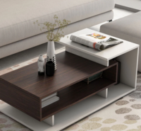 Kiosk Coffee Table in Choco Walnut Colour