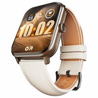 GOBOULT (previously Boult) Drift+ 1.85" ,BT Calling Smartwatch (Snow Leather Strap, Free Size)