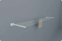 Amiraj Powder Coated Metal Clothes Drying Stand Wall Mounted