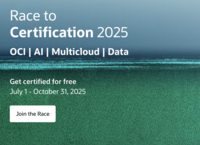 FREE Oracle Certifications (AI, OCI, Multicloud, Data) – July to Oct 2025