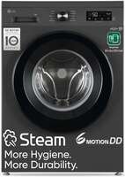 LG 7 Kg, 5 Star, Direct Drive Technology, Steam Wash, 6 Motion DD, Fully-Automatic Front Load Washing Machine (Middle Black)