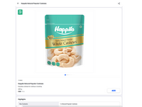 Happilo Natural Popular Cashews - 400g