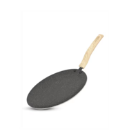 Bergner Earth Black Non-Stick Concave Tawa (26cm, Induction Bottom)