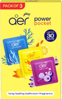 Godrej Aer Power Pocket Bathroom Freshener Assorted Pack of 3 (2Pcs)