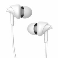 boAt BassHeads 100 Wired  (White, In the Ear)