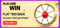 Spin and win rs 5/rs 10/lucky draw/rewards rs 75 off on rs250