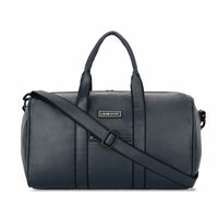 Lavie Sport Captain 32L Synthetic Leather Unisex Travel Duffle Bag (Navy)