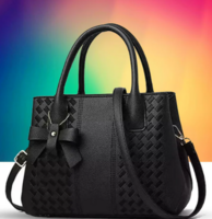 KSC "KHATUSHYAM COLLECTION" Black Pu For Women Handheld Bag