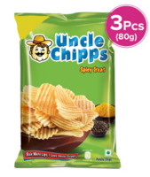 Uncle Chipps Spicy Treat Potato Chips 80G(Pack of 3)