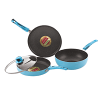 Nirlon. non stick cookware set ( location specific)