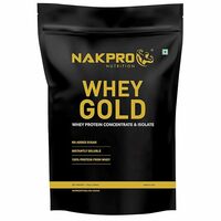 NAKPRO Gold Whey Protein Concentrate & Isolate 1kg Double Rich Chocolate | 25.5g Protein, Trustified Certified Supplement Powder | Fast Absorbing Whey Protein Powder