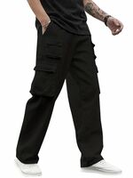 Lymio Men's Regular Fit Low Rise Cargo || Cotton Cargo Pants ||(Cargo-38-41)