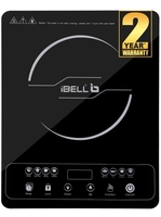  iBELL 20 YO Induction Cooktop 2000W with Full Touch Control, Auto Shut Off and over Heat Protection Black 