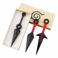 3Pcs Naruto Kunai Anime Accessories Minato Namikaze Cosplay Prop Japanese Ninja Training Tool with Gift Box Naruto Toy Anime Merchandise