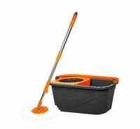 Chakaachak Plastic Eco Spin Bucket Mop (Grey and Orange)(location specific)