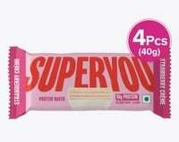 SUPERYOU Strawberry Protein Wafer Bar (4×60gm)