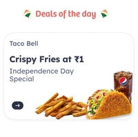 Zomato - Taco Bell - Crispy Fries @ 1