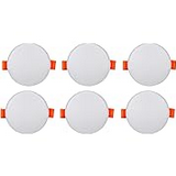 Bajaj Celesta LED Downlight 3-in-1 Colour | 5W LED Downlight | for Smaller Spaces | Long Life of 25000 Hours (Pack of 6) 