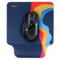Tizum Gel Mouse Pad with Wrist Support – Ergonomic, Non-Slip (Blue) At Just Rs. 399