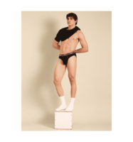 Pepe jeans men classic black brief with ultrasoft waistband CLB02-02 pack of 2