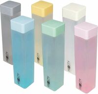 Pack of 6 Frosty Plastic Food Grade Fridge Square Water Bottle Set 1000 ml Bottle Plastic