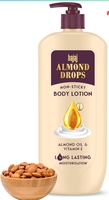 Bajaj Almond Drops Non-Sticky Body Lotion | Long Lasting Moisturization | Almond Oil & Vitamin E | Nourished and Smooth Skin | 600 ML 