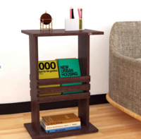 Leonardo End Table in Flowery Wenge Finish