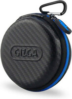 Gizga Essentials Nylon Zipper Headphone Case For Boat Airdopes Atom 83  (Black, Blue) At Just Rs.188