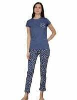 Dollar Missy Women's Combed Cotton T-Shirt Pyjama Night Suit (select colour)