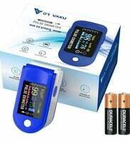 DR VAKU® Blood Oxygen Saturation Monitor With Led Screen Fingertip -blue -battery included 