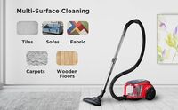 Midea 18c Bagless Canister Vacuum Cleaner - Red [Location Specific]