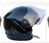 FOROLY ISI Certified Track ISI Unbreakable Helmet (Black) Motorbike Helmet (Clear)-M/L