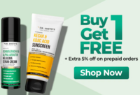 Buy 1 Get 1 Free + 5% Off on prepaid orders for all products