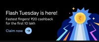 Google Pay Flash Tuesday: Get 20 Cashback On 200+ Payment (19 August 2025)