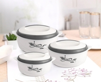 cello Sapphire Grey Pack of 3 Thermoware Casserole Set on Flipkart