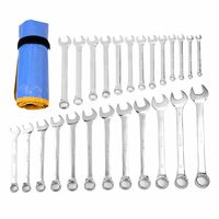 AGRICO Tata Set of 25 Combination Spanner Kits 6-32mm | High Quality Chrome Vanadium Steel Spanner Set/Wrench Set/Tool Kit Multipurpose Home Use and Professional (Silver, SSC034)

