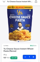 Yu Cheese Sauce Instant Wheat Pasta (Penne)
