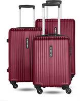 KILLER Hard Body Set of 3 Luggage 4 Wheels - STRING - Combo Set (28"+24"+20") - Red