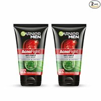Garnier Men, Anti-Pimple Face Wash, Repairs Skin & Balances Oils, AcnoFight, 100 g (Pack of 2)