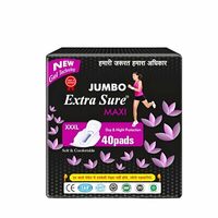 Extra Sure XXXL Sanitary Pads – 100% Cotton, Ultra-Absorbent & Leak-Proof Feminine Hygiene Pads 