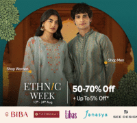 Amazon Fashion Ethnic Week 50-70% Off + Up To 5% Off (13th - 24th Aug)