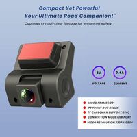 Potauto Front Dash Camera With 720/30 Fps Wide View Angle For Car | Micro Sd Recording Without App [Noida available]