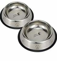 Furry castle Stainless Steel Dog Bowl pack of 2